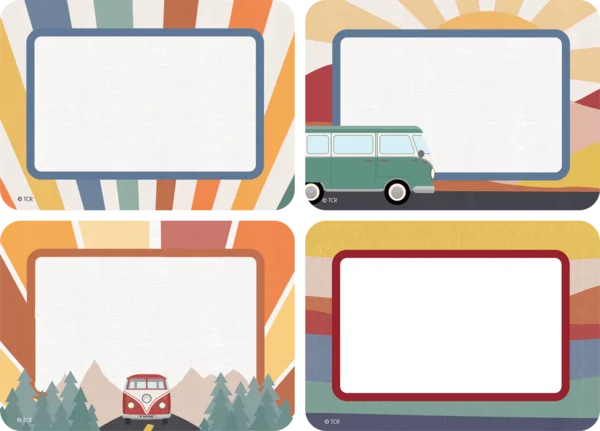 Moving Mountains Road Trip Name Tags/Labels - Multi-Pack