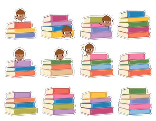 Bookstacks Cutouts 36 PCS