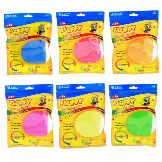 Air Dry Modeling Clay Fluorescent Colors 2 Oz. Asst