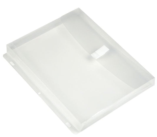 Plastic Binder Envelope with gusset Clear