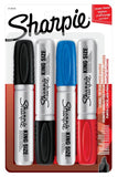 Sharpie King Size Permanent Markers Chisel Tip Assorted Colors Pkg. 4