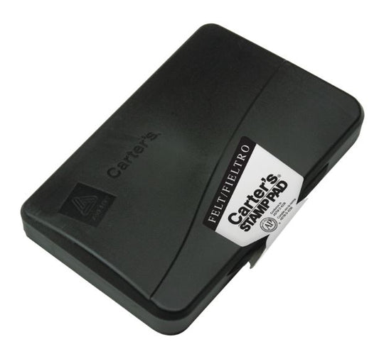Carter's Felt Stamp Pad 3.15" x 6.12" Black Ink Pad