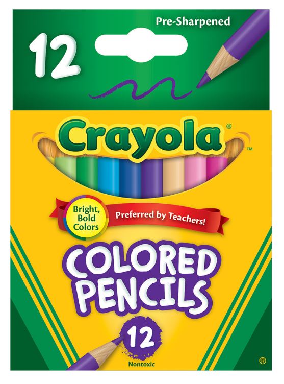 Crayola Short Colored Pencils Pkg. 12