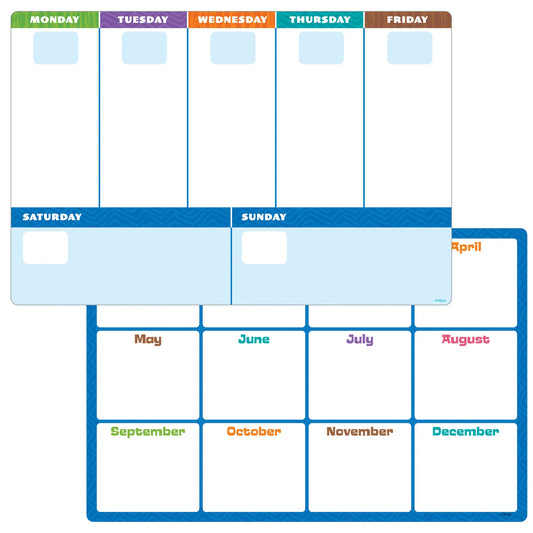 REUSABLE PLANNER SHEETS WIPEOFF LEARNING SET 5 PAG