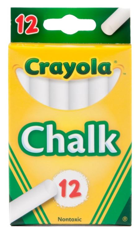 Crayola White Chalk Pkg. 12