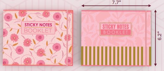HARDCOVER STICKY NOTE BOOK 10 PADS 30SHEETS/PAD