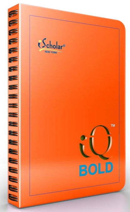 iQ BOLD Hidden Wire Notebook Narrow Ruled 9" x 7" 120 Sheets