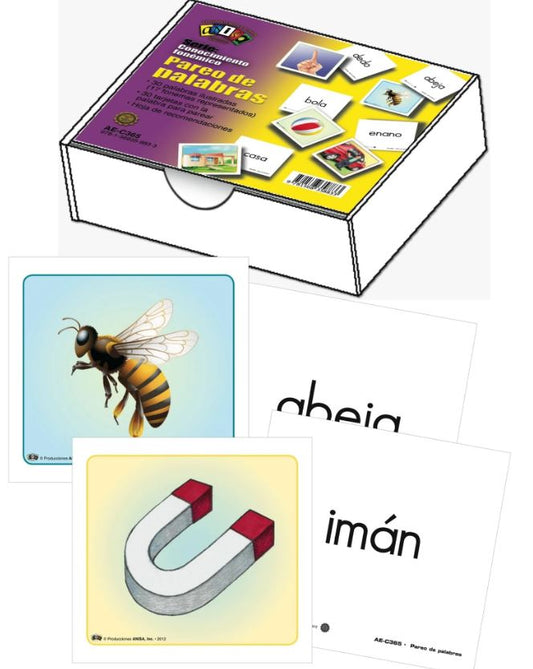 Tarjetas Pareo De Palabras Cj. 60