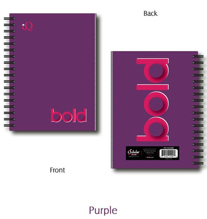 iQ BOLD Fat Book College Ruled 5.5" x 4" 200 Sheets