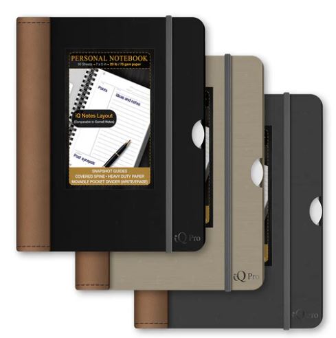 iQ Pro Personal Notebook iQ Notes 7" x 5" 80 Sheets