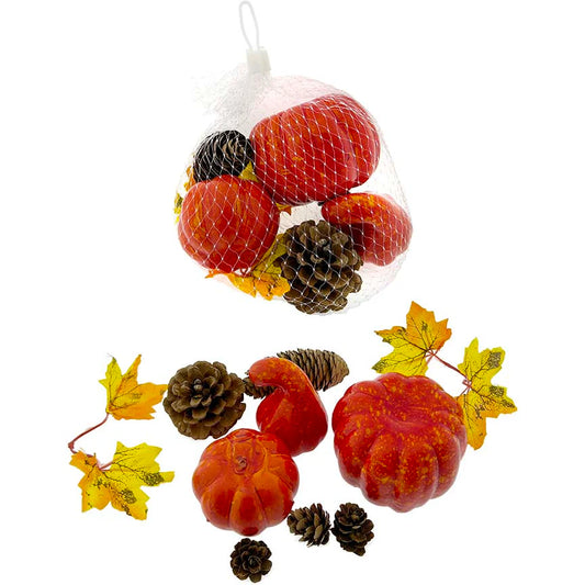 FALL DECOR 10PC NET BAG