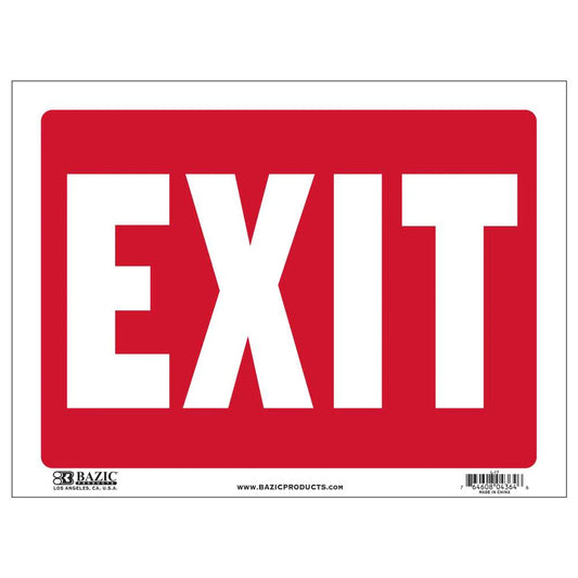 EXIT SIGN 12" X 16"