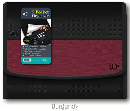 iQ+ Premium 7 Pocket Fabric Expanding File Folder