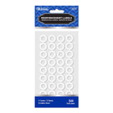 WHITE ROUND REINFORCEMENT LABEL PQ.544