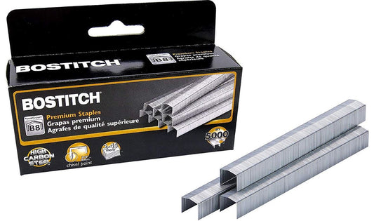 Bostitch 3/8" B8 PowerCrown Staples Cj. 5000