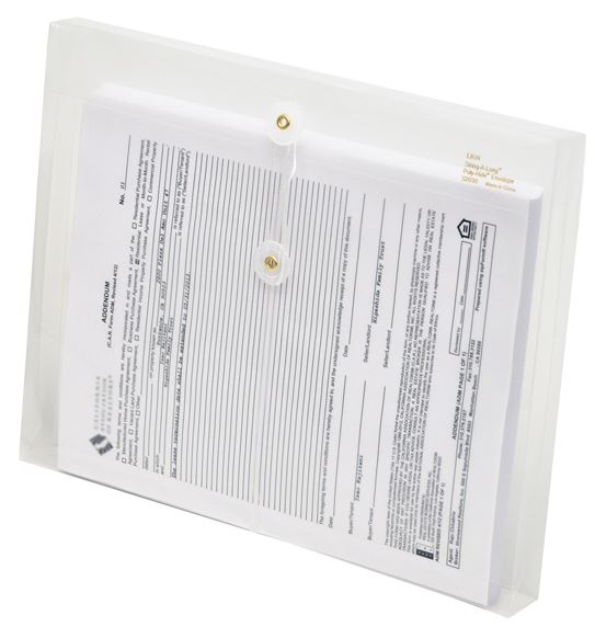 Clear Poly Envelopes with Gusset Letter Side Load