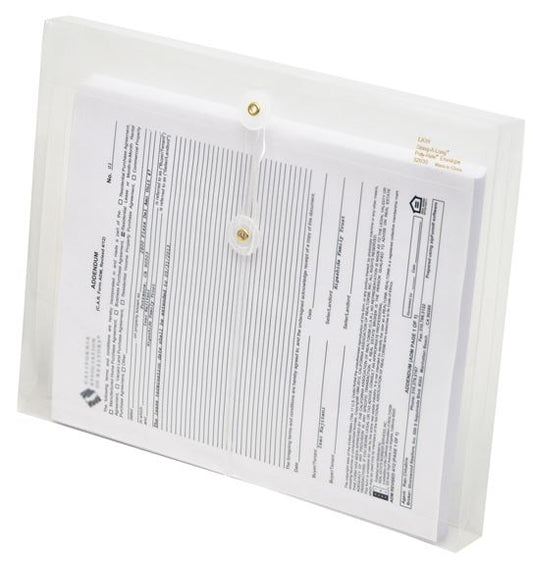 Clear Poly Envelopes with Gusset Letter Side Load