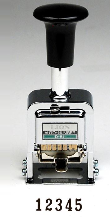 Heavy-Duty Automatic Numbering Machine 5 Wheel