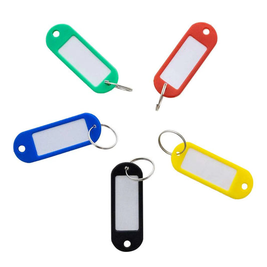 KEY TAG WITH LABEL WINDOW (8/PACK)