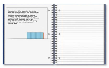 3 Subject Poly Notebook College Ruled 11" x 9" 150 Sheets