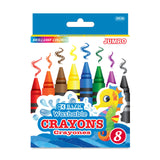 8 COLORES WASHABLE JUMBO CRAYON