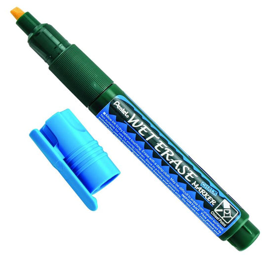 Wet Erase Chalk Marker Chisel Tip Blue Ink