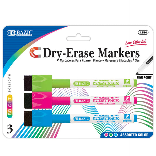 DRY ERASE MAGNETIC MARKER BRIGHT COLOR FINE PQ.3