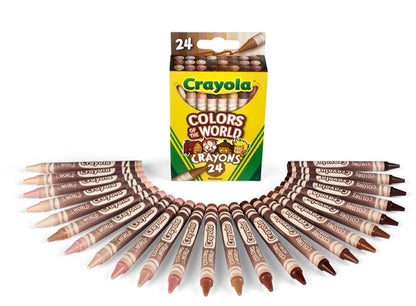 Crayola Colors of the World Skin Tone Crayons Pkg. 24