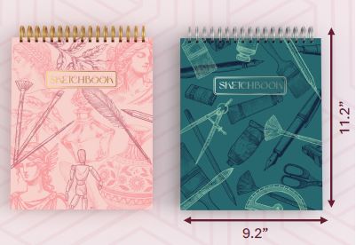 SKETCHBOOK PINK/GREEN ASST 88SHEETS