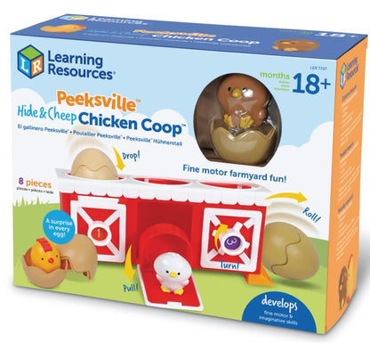 Peeksville Hide & Cheep Chicken Coop 8 PCS