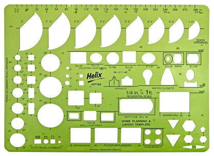 Helix Home Planning Layout Kit Template 58 Stencils