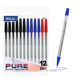 PURE BALLPOINT ASST COLOR MEDIUM PQ.12