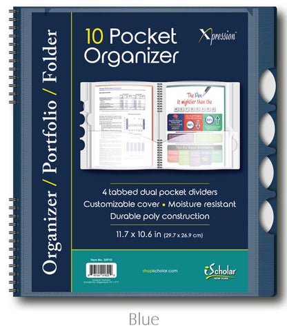 10 Pocket Poly Organizer