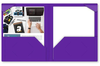 Twin Pocket Poly Portfolio No Hole Punch