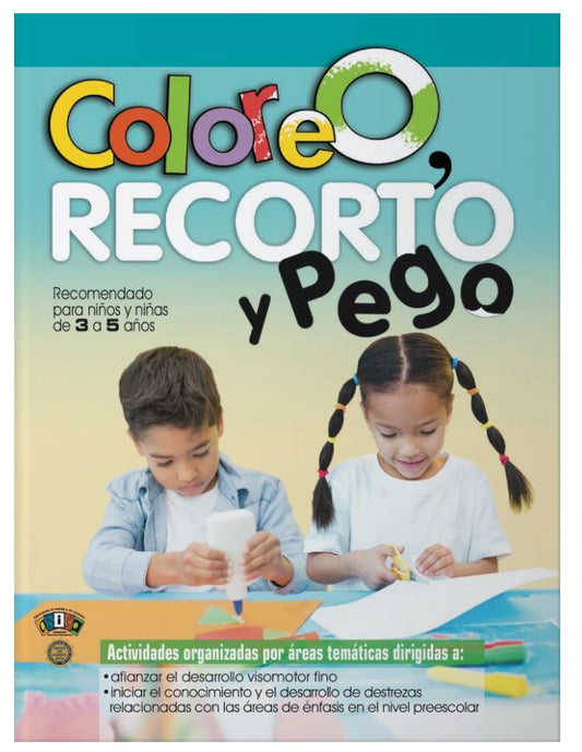 Libro Coloreo, Recorto y Pego