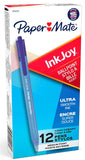 Paper Mate InkJoy 100RT Retractable Ballpoint Pens 1.0 mm Medium Blue Cj. 12