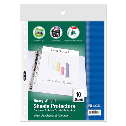 HEAVY WEIGHT SHEET PROTECTORS PQ.10