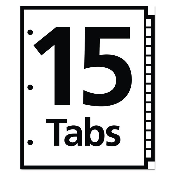 Table 'n Tabs Dividers Multi-Color 1-15 Tab Pkg. 15