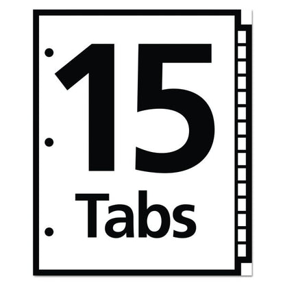 Table 'n Tabs Dividers Multi-Color 1-15 Tab Pkg. 15