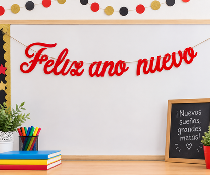 Christmas Garland "Feliz Año Nuevo"