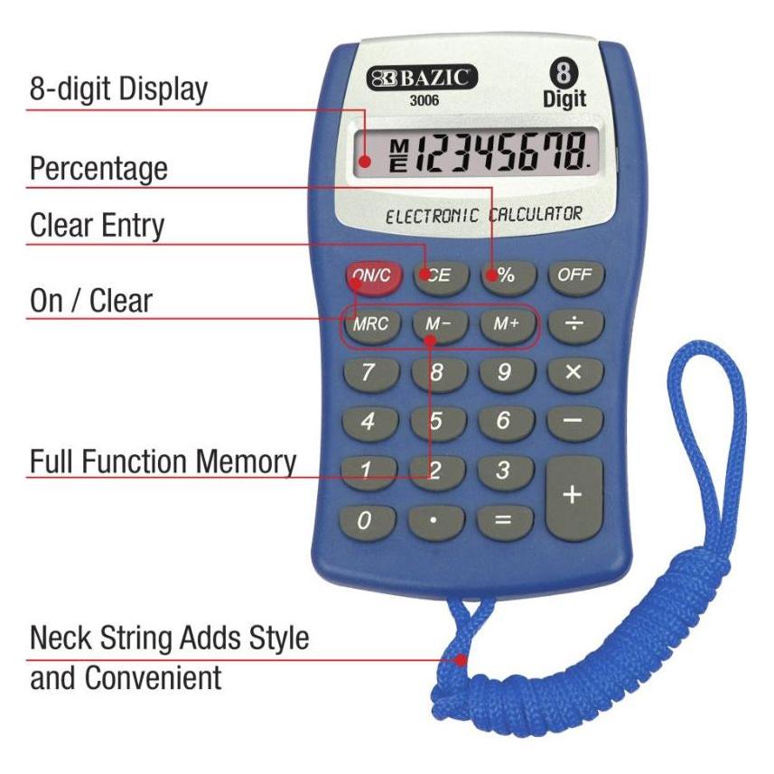 8-DIGIT POCKET SIZE CALCULATOR