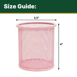 Assorted Color Wire Mesh Pen Cup Holder