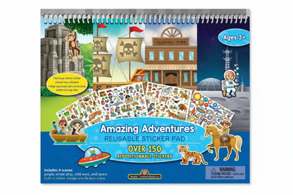 Amazing Adventures Reusable Sticker Pad