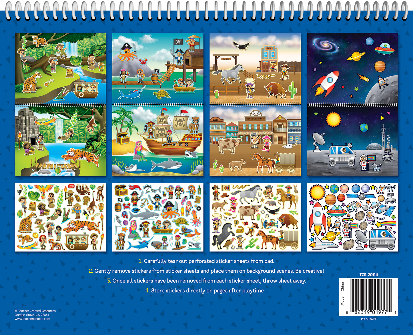 Amazing Adventures Reusable Sticker Pad