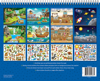 Amazing Adventures Reusable Sticker Pad