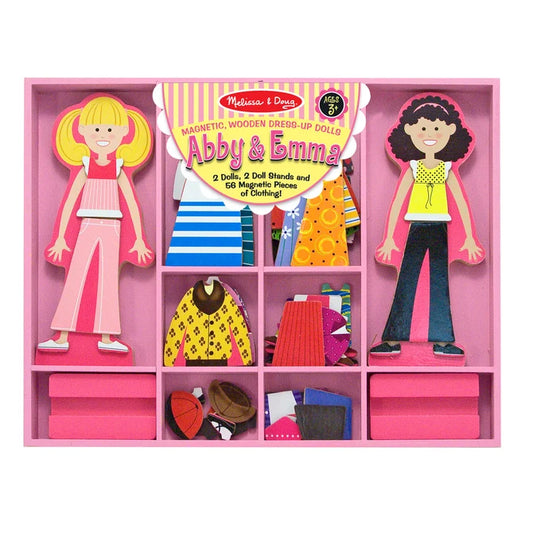 Abby & Emma Wooden Magnetic Dress-Up Play Set