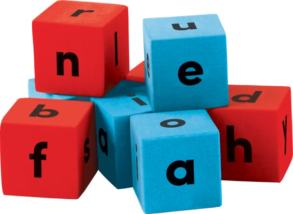 FOAM ALPHABET DICE 3/4''