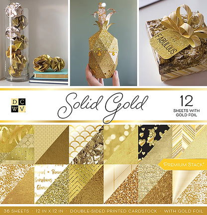 Solid Gold Cardstock Pad Foil – imagen 1 - JA Riollano