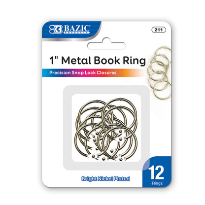 Metal Book Ring 1" PQ.12 - JA Riollano