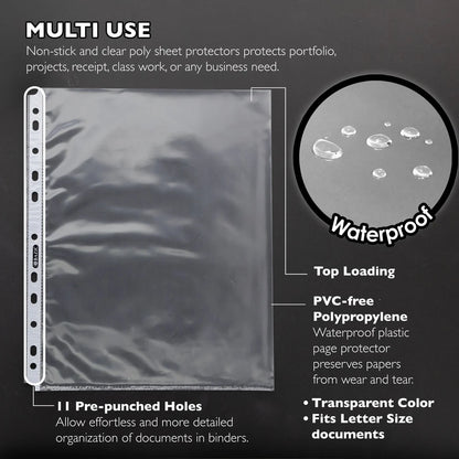 Standard Weight Top Loading Sheet Protectors (10/P